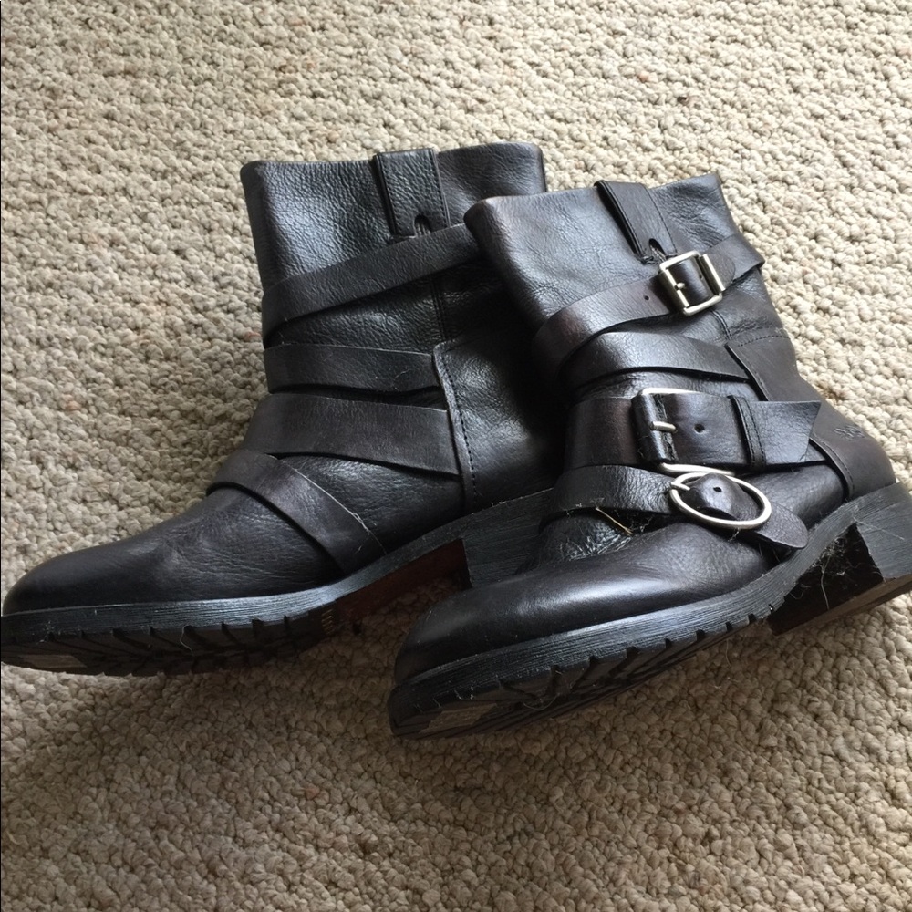 Lucky Brand boots black leather 9